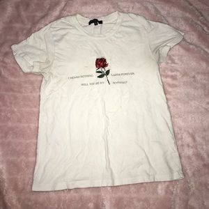 white pacsun shirt